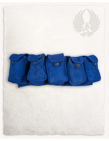 Rickar Belt with 5 Pockets - Blue