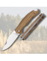 Hunting knife with wooden handle (19.6 cm.)