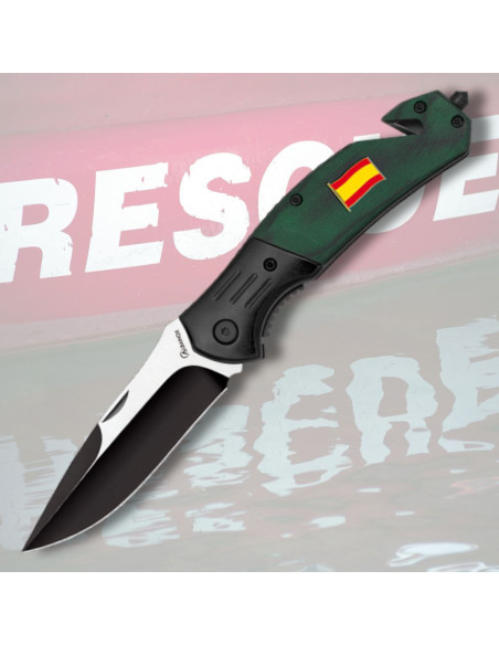 Albainox Rescue Knife Spain Flag
