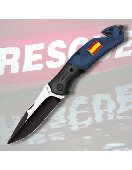 Albainox Rescue Knife, Spain Flag