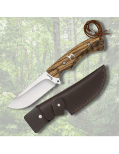 Albainox Hunting Knife with Sheath, Spanish Podenco
