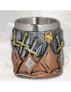 Varied swords resin shot glass (6 cm.)