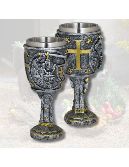 Templar Warrior Resin Cup (18 cm.)