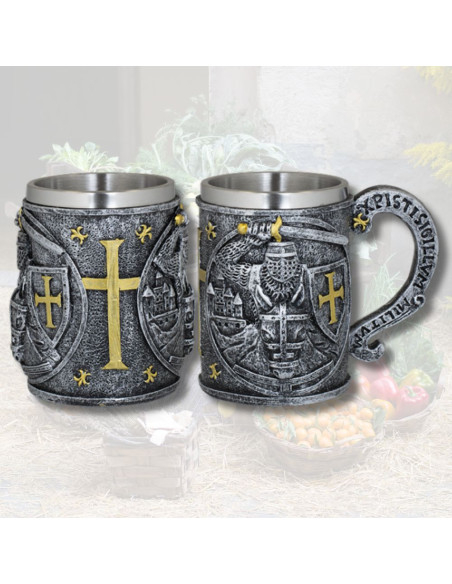 Templar Warrior Resin Mug (12.5 cm)