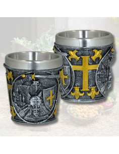 Templar Warrior Resin Shot Glass (6 cm.)