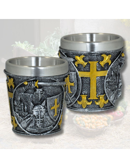 Templar Warrior Resin Shot Glass (6 cm.)