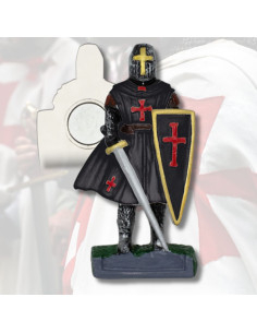 Black Templar Knight Magnet with Sword (7 cm.)