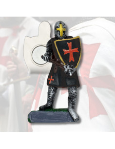 Black Templar Knight Magnet with Mace (7 cm.)