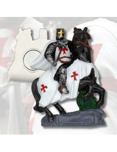 Templar White Knight Magnet (7 cm.)