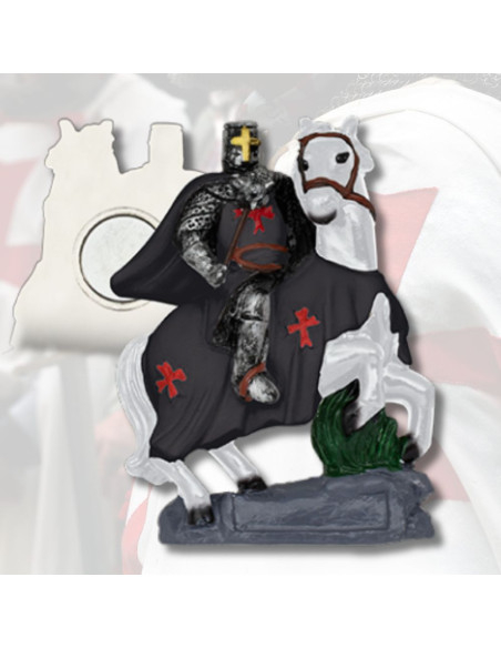 Black Templar Magnet on Horseback (7...