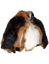 Short medieval cape made of rabbit fur