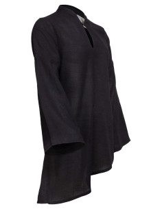 Medieval linen blouse model Galatea, black 2
