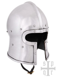 Medieval barbuta with T-shaped opening, 2 mm. 2