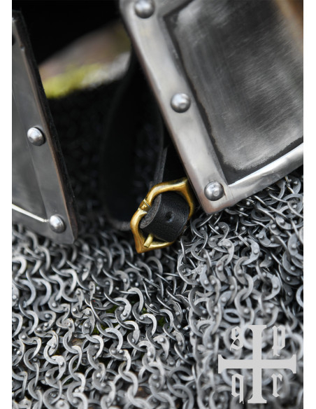 Medieval barbuta with T-shaped...