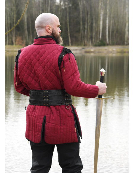 Red-black medieval gambeson,...