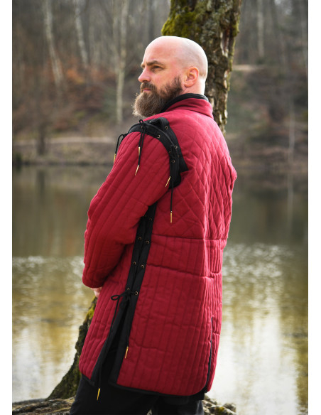 Red-black medieval gambeson,...