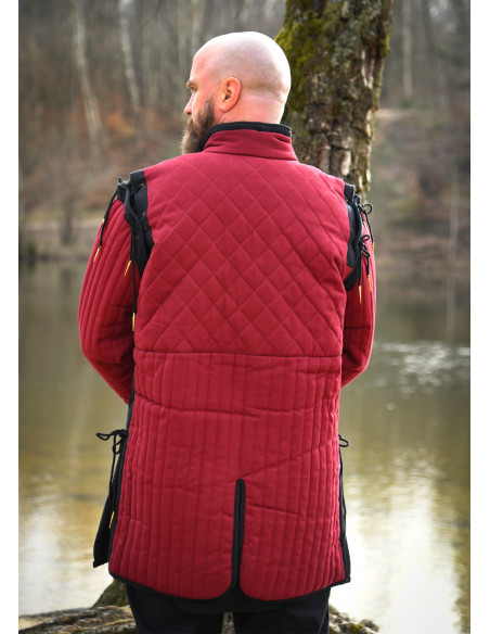 Red-black medieval gambeson,...