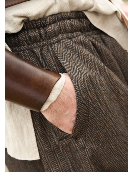 Viking trousers herringbone pattern,...