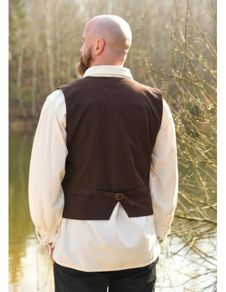 Brown medieval vest model Lasse