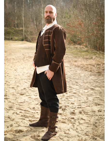 Brown medieval vest model Lasse