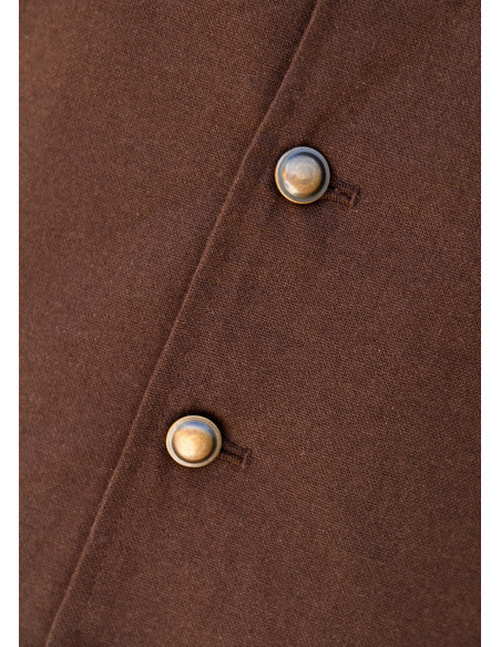 Brown medieval vest model Lasse