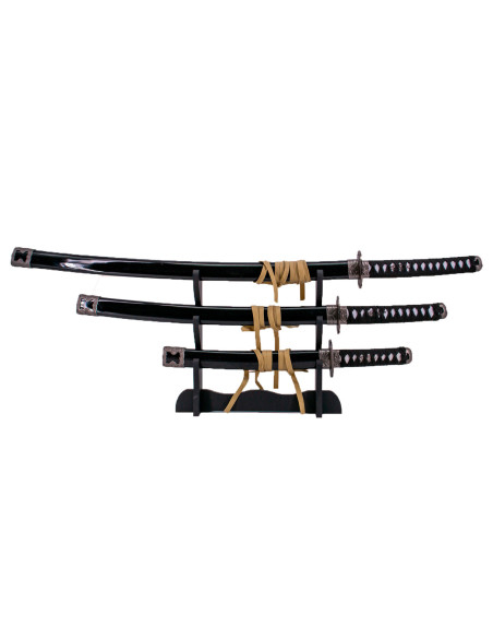 Set of katana, wakizashi, and tanto,...