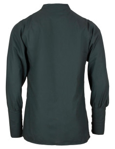 Medieval cotton shirt model Arantir, dark green 2
