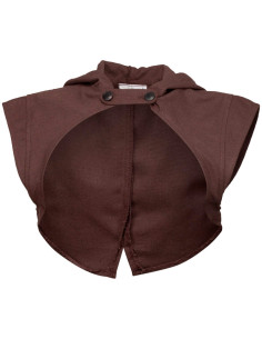 Galatea Medieval Hooded Shoulder Cover - Brown