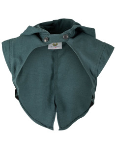 Medieval Galatea hooded shoulder cover, green