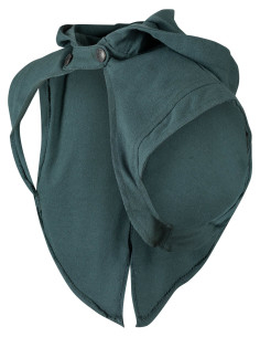 Medieval Galatea hooded shoulder cover, green 2