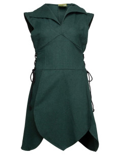 Medieval cotton tunic model Galatea, green color