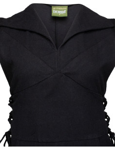 Medieval cotton tunic model Galatea, black 2