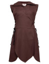 Medieval cotton tunic model Galatea, brown