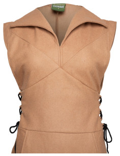 Medieval wool tunic model Galatea, sand color 2