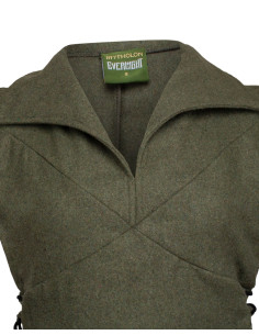 Medieval wool tunic model Galatea, green 2