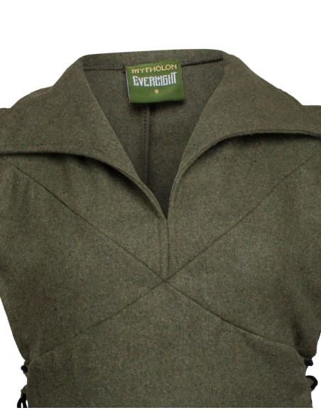 Medieval wool tunic model Galatea, green