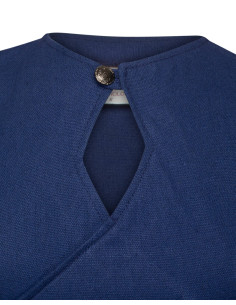Medieval cotton dress model Antaris, blue color 2
