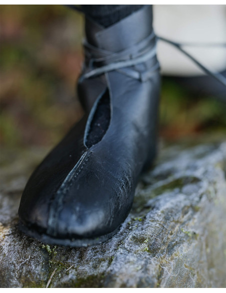 Medieval leather boots model Einhard,...