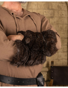 Viking bracelets made of rabbit skin model Alaska