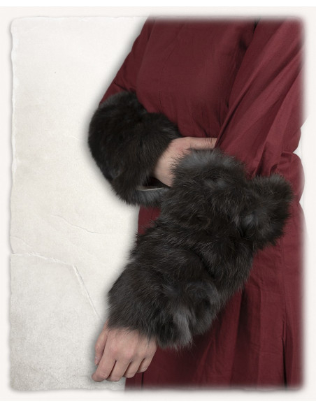 Viking bracelets made of rabbit skin...