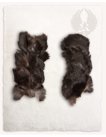 Viking bracelets made of rabbit skin...