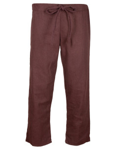 Medieval cotton pants model Laureano, brown