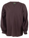Basic medieval tunic for men in cotton, brown color