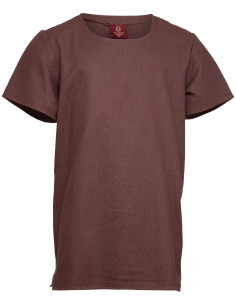 Basic medieval tunic cotton, brown color