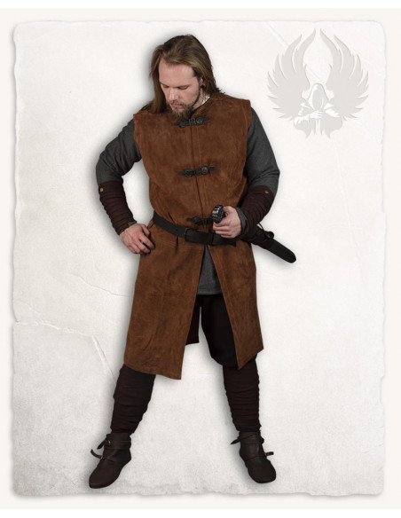 Medieval tabard in suede model Bowen,...