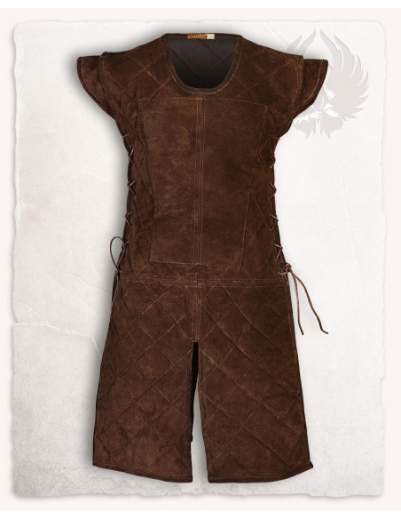 Medieval armor made of suede model...