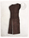 Medieval tabard in suede model Justus, brown color