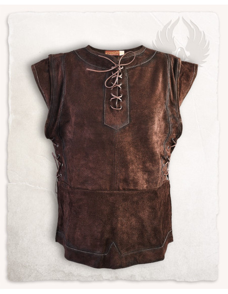 Medieval closed vest made of suede... Medieval closed vest made of suede...