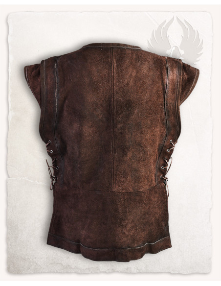Medieval closed vest made of suede... Medieval closed vest made of suede...