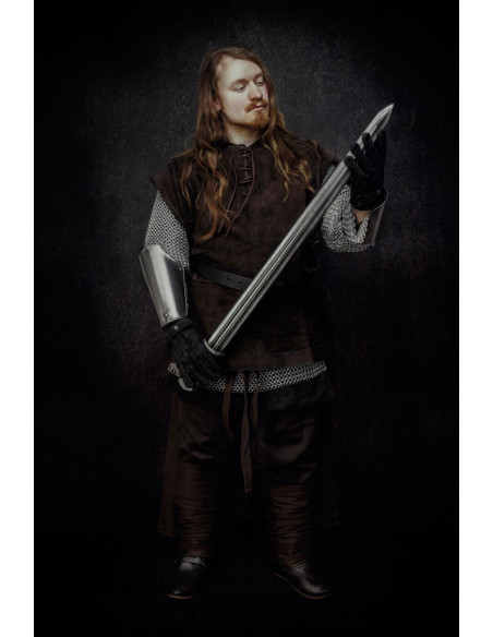 Medieval closed vest made of suede... Medieval closed vest made of suede...